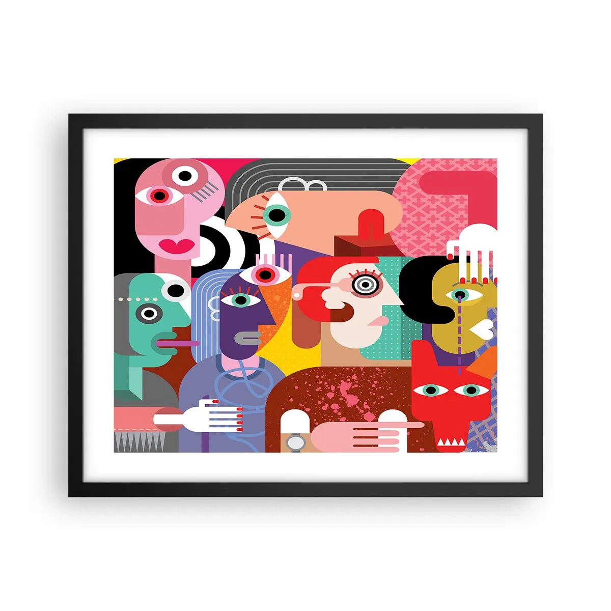 Poster în ramă neagră - Am venit de la domnul Picasso - 50x40 cm