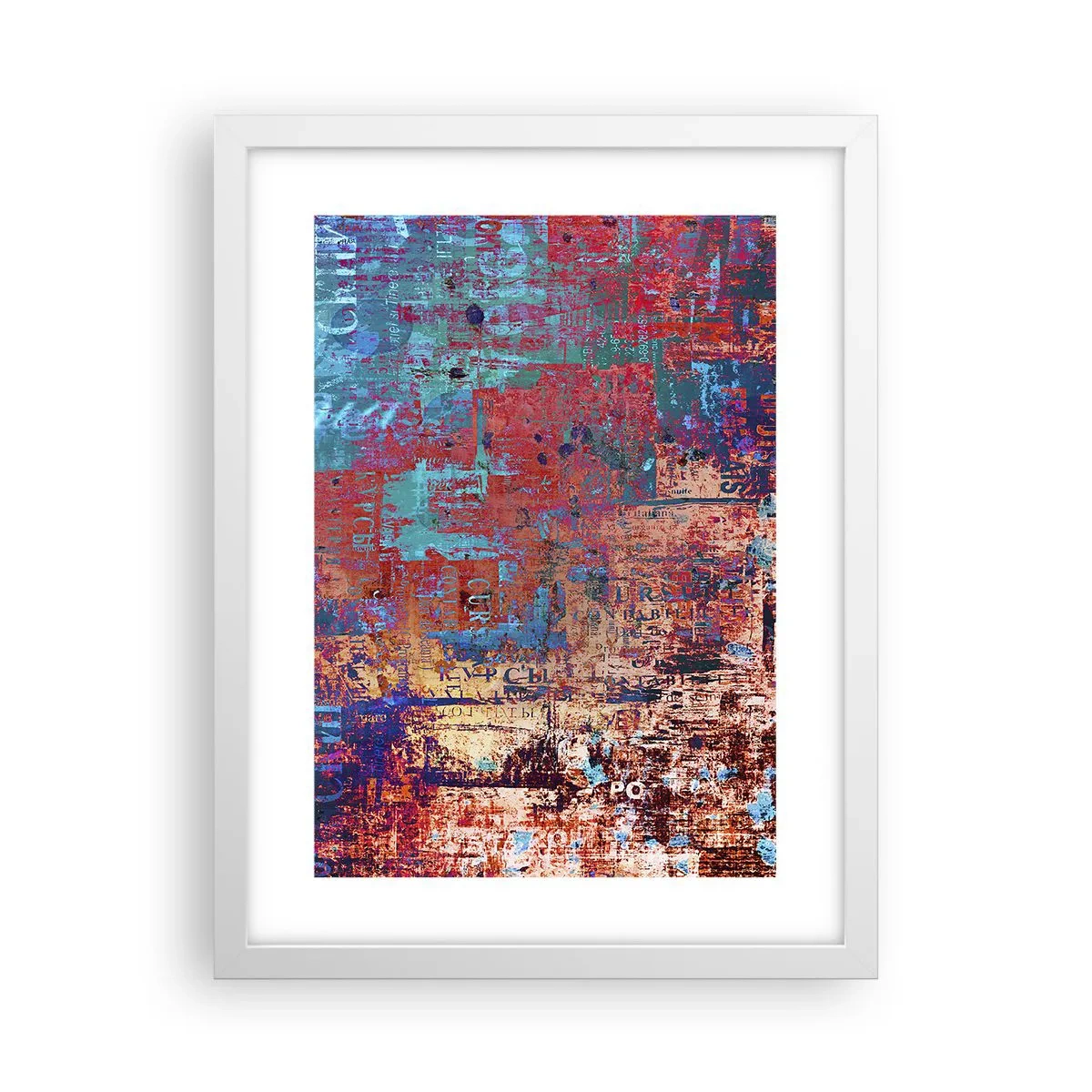 Poster în ramă albă - Memorie și uitare - 30x40 cm