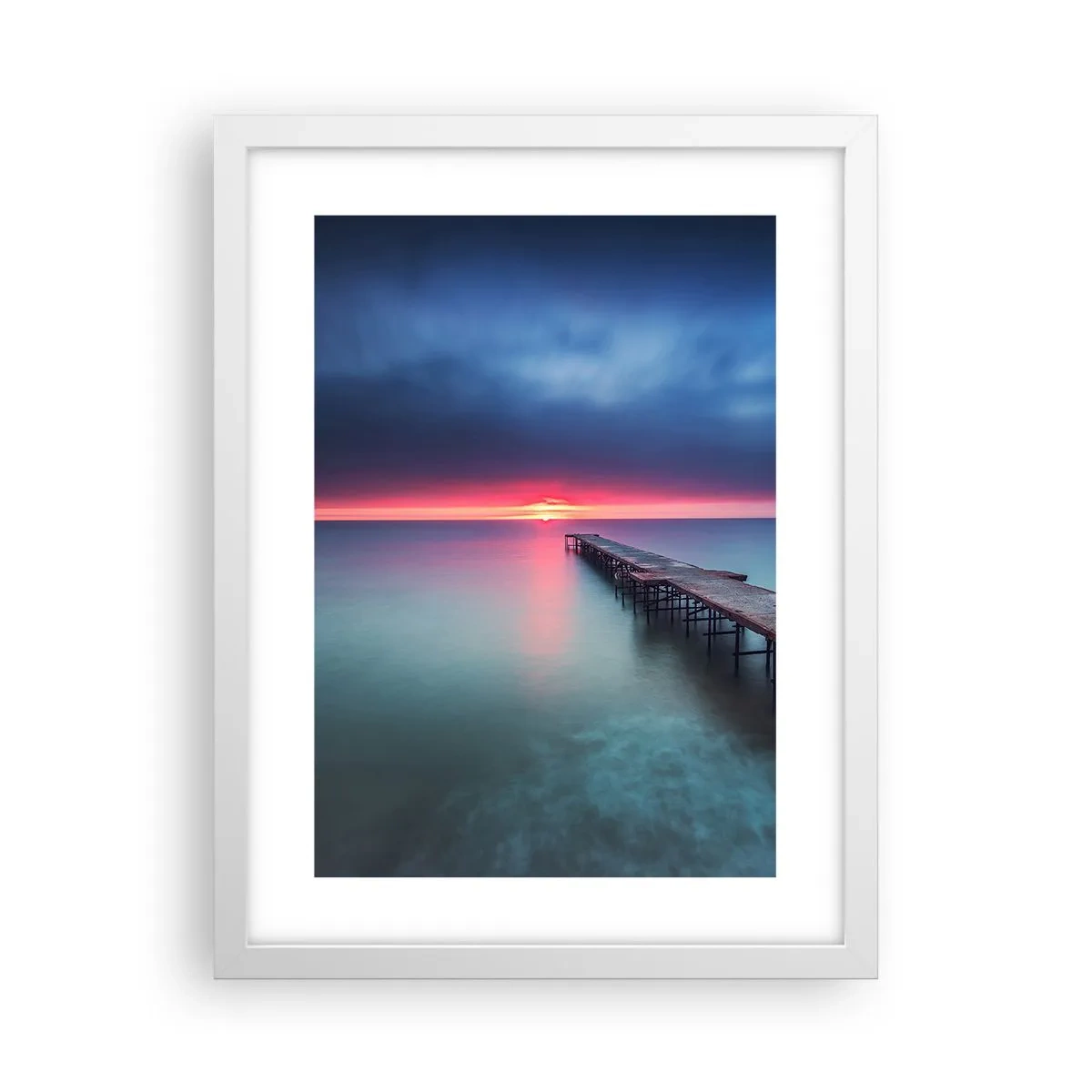 Poster în ramă albă - Între cer și pământ - 30x40 cm