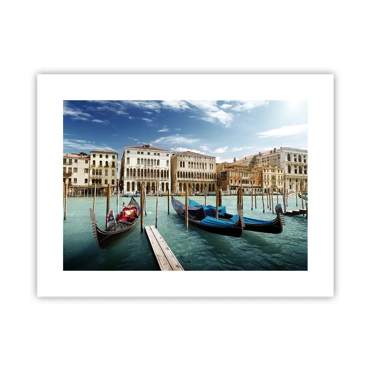 Poster - Palate în albastru - 40x30 cm