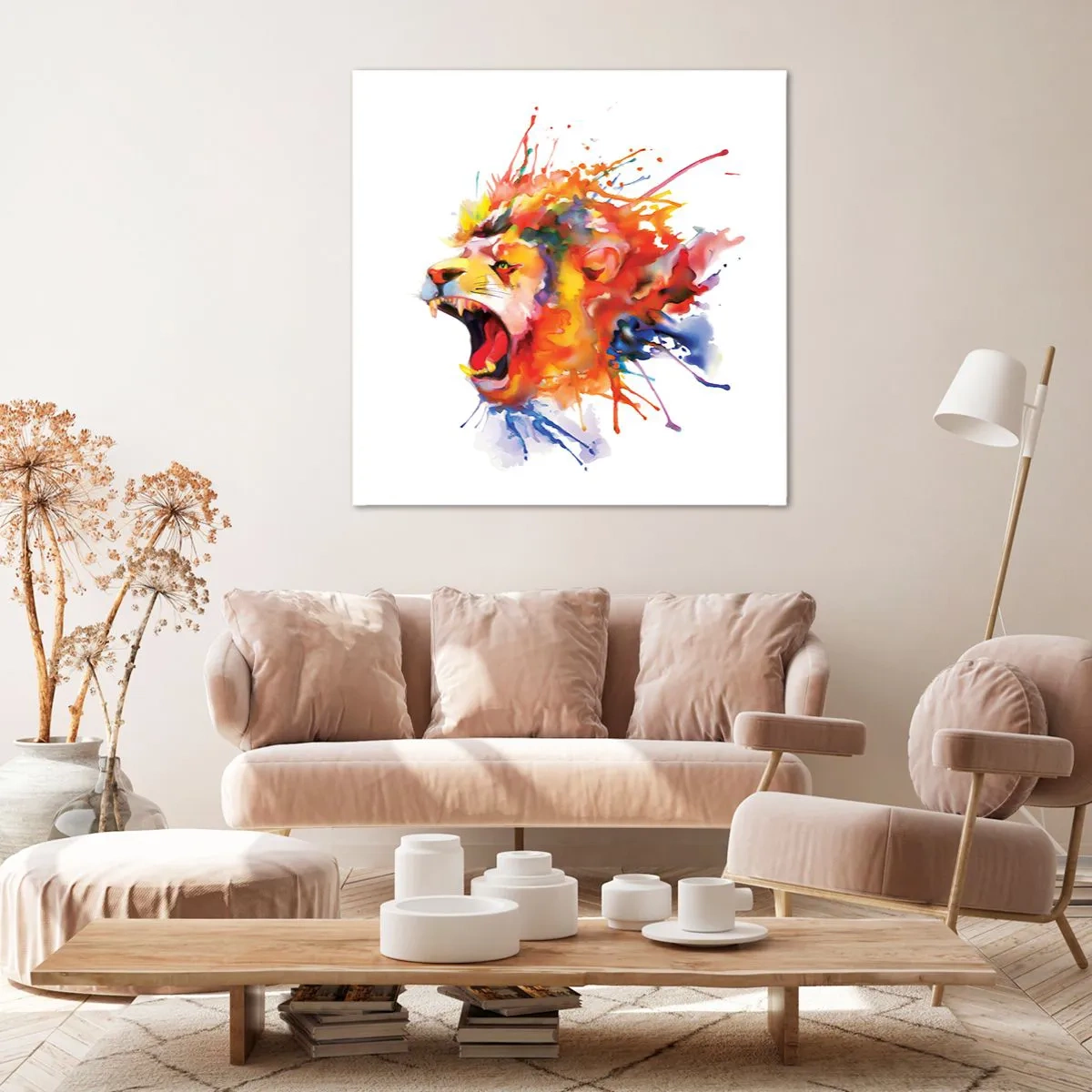 Tablou pe pânză - Explodează de furie - 50x50 cm