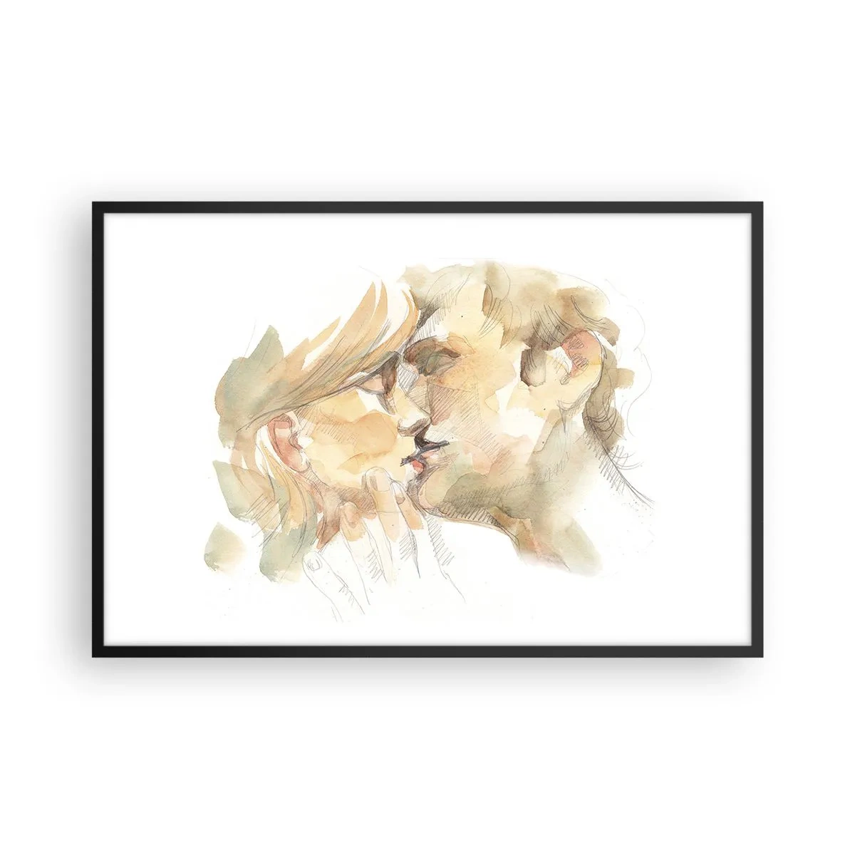 Poster în ramă neagră - Jumătatea găsită? - 91x61 cm