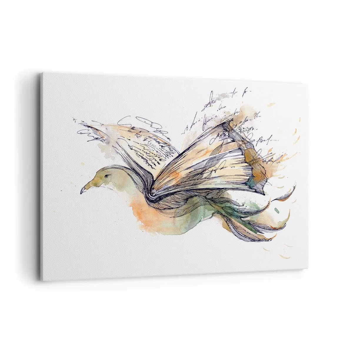 Tablou pe pânză - Pe aripile poeziei - 120x80 cm