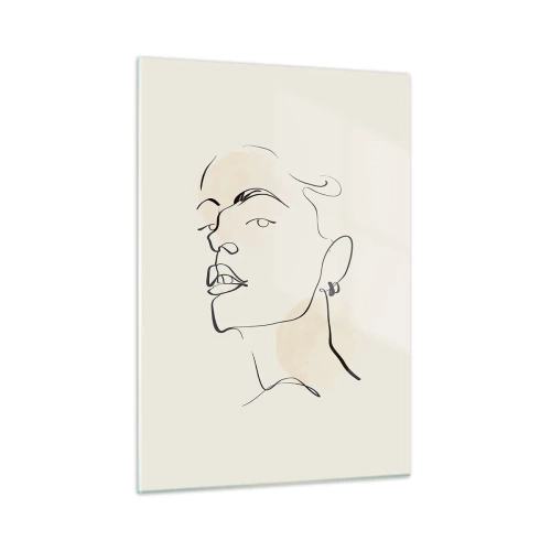Tablou pe sticlă - O privire mândră - 50x70 cm