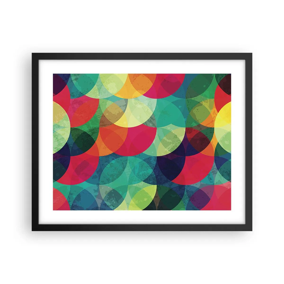 Poster în ramă neagră - Să intrăm în curcubeu - 50x40 cm