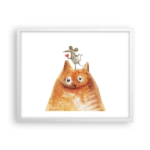 Poster în ramă albă - Paradoxurile iubirii - 50x40 cm