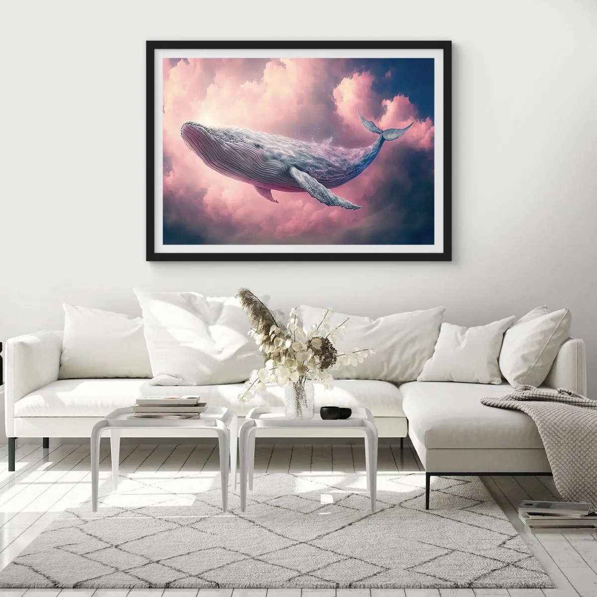 Poster în ramă neagră - Șterge-ți ochii - 70x50 cm