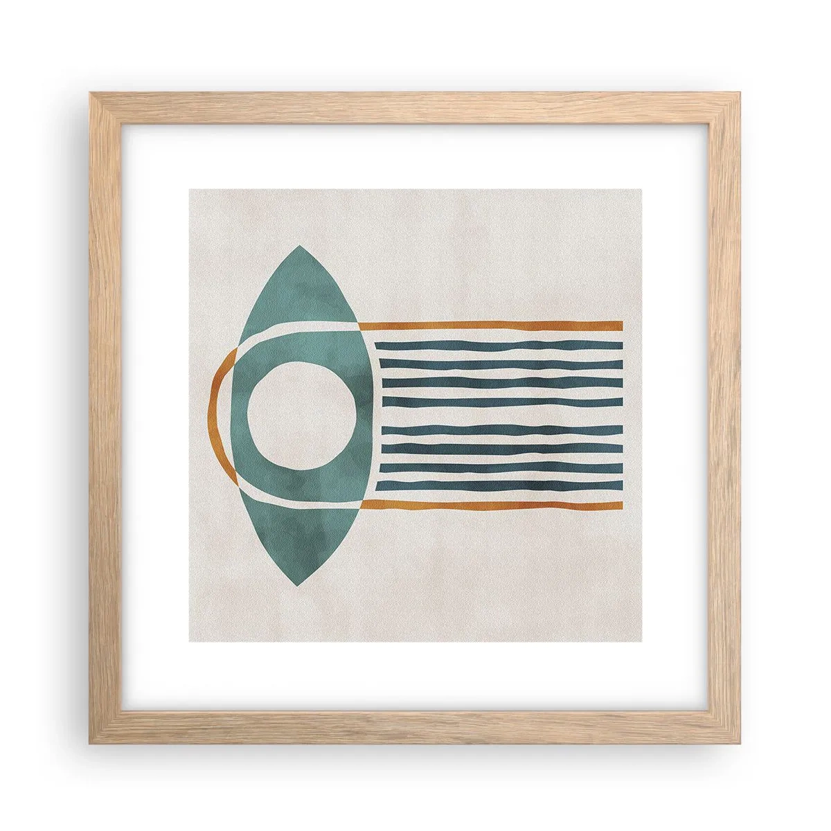 Poster în ramă de stejar deschis - Semne și ritualuri - 30x30 cm