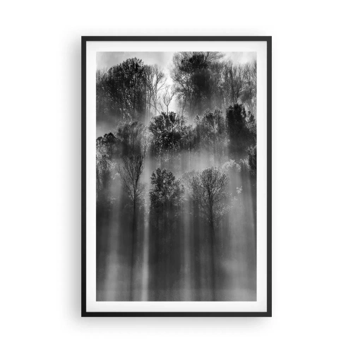 Poster în ramă neagră - În fluxuri de lumină - 61x91 cm