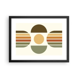 Poster în ramă neagră - În culorile pământului - 40x30 cm