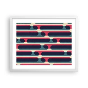 Poster în ramă albă - Înăuntru și înainte - 50x40 cm