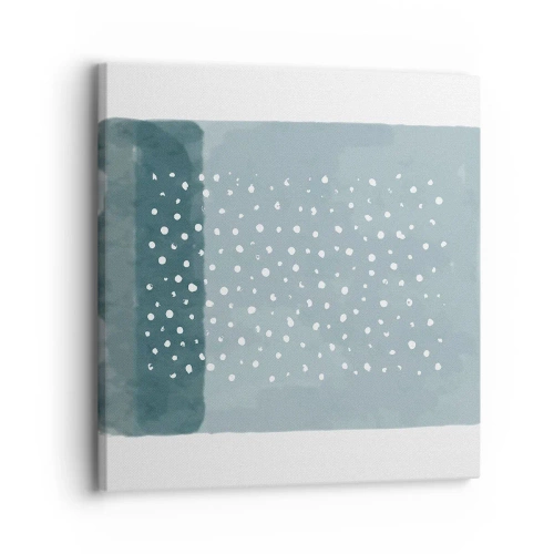 Tablou pe pânză - Crescute pe albastru - 30x30 cm