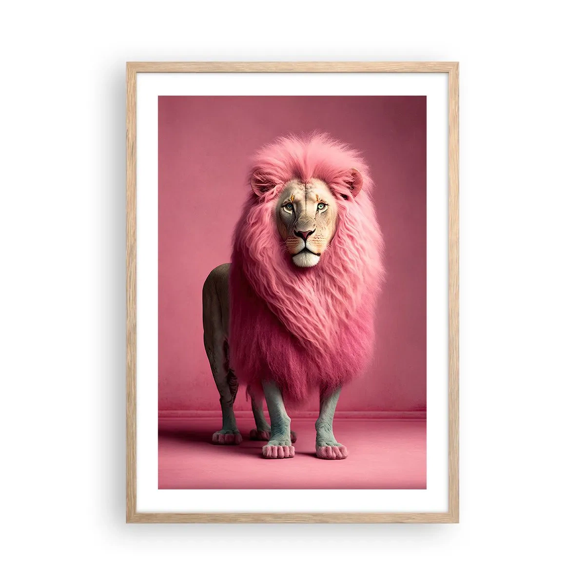 Poster în ramă de stejar deschis - Și nu-ți mai este frică - 50x70 cm