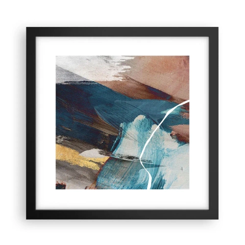Poster în ramă neagră - Cu fler și energie - 30x30 cm