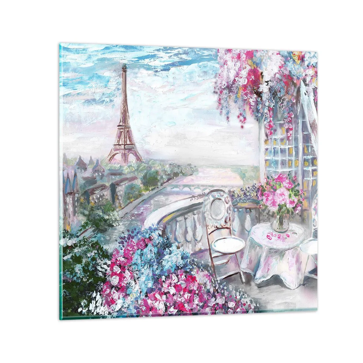 Tablou pe sticlă - Este cel mai frumos aici în luna mai - 70x70 cm