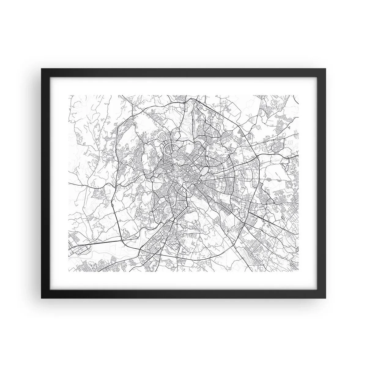 Poster în ramă neagră - Cerc roman - 50x40 cm