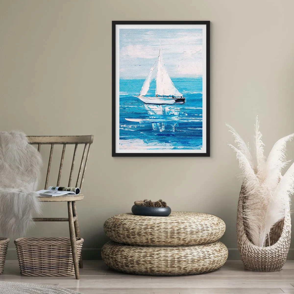 Poster în ramă neagră - Cu un prieten alături de tine - 61x91 cm