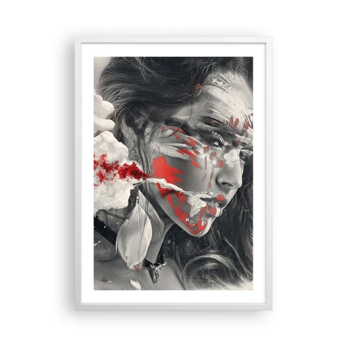 Poster în ramă albă - În aburul absurdului - 50x70 cm