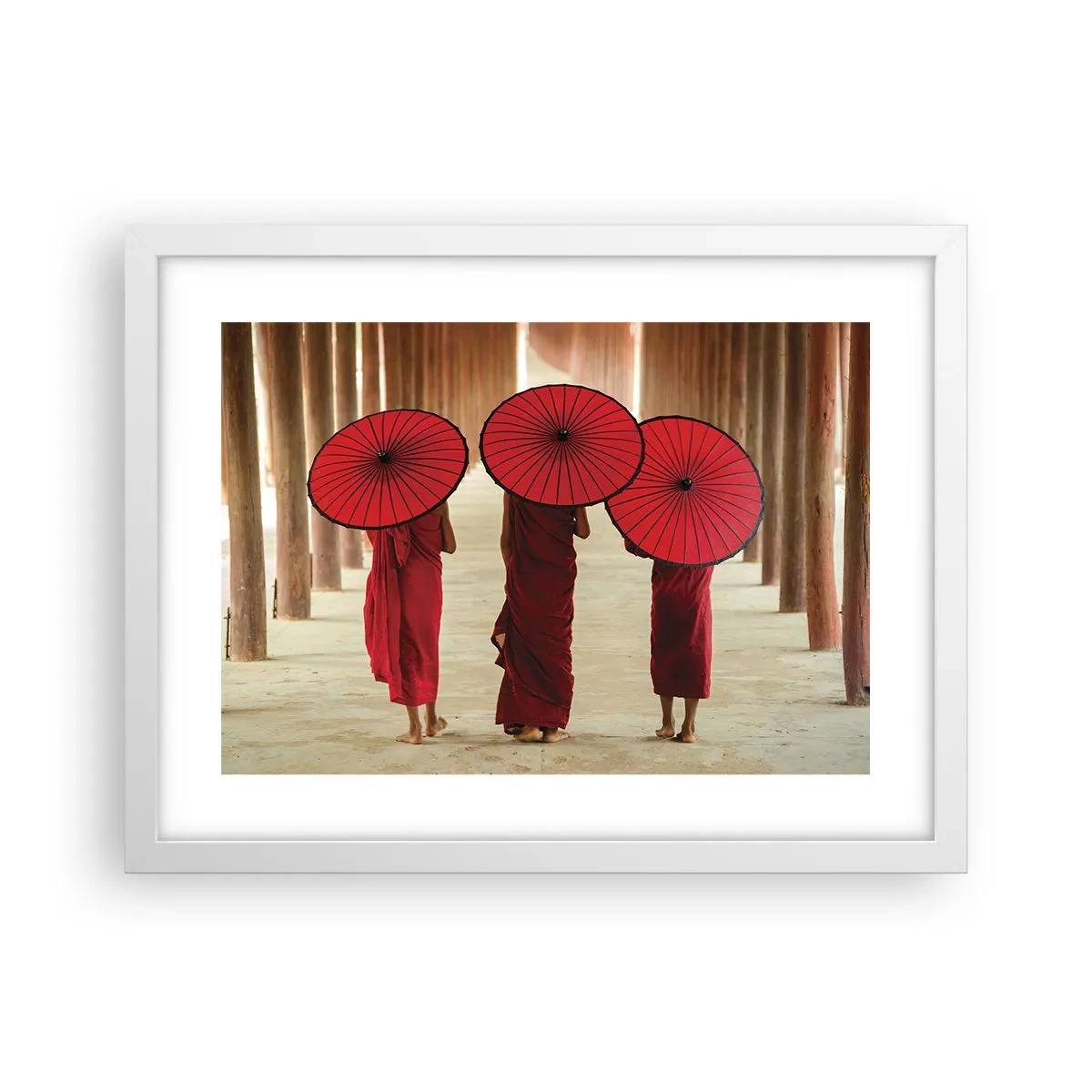 Poster în ramă albă - Pe drumul spre Tărâmul Pur - 40x30 cm