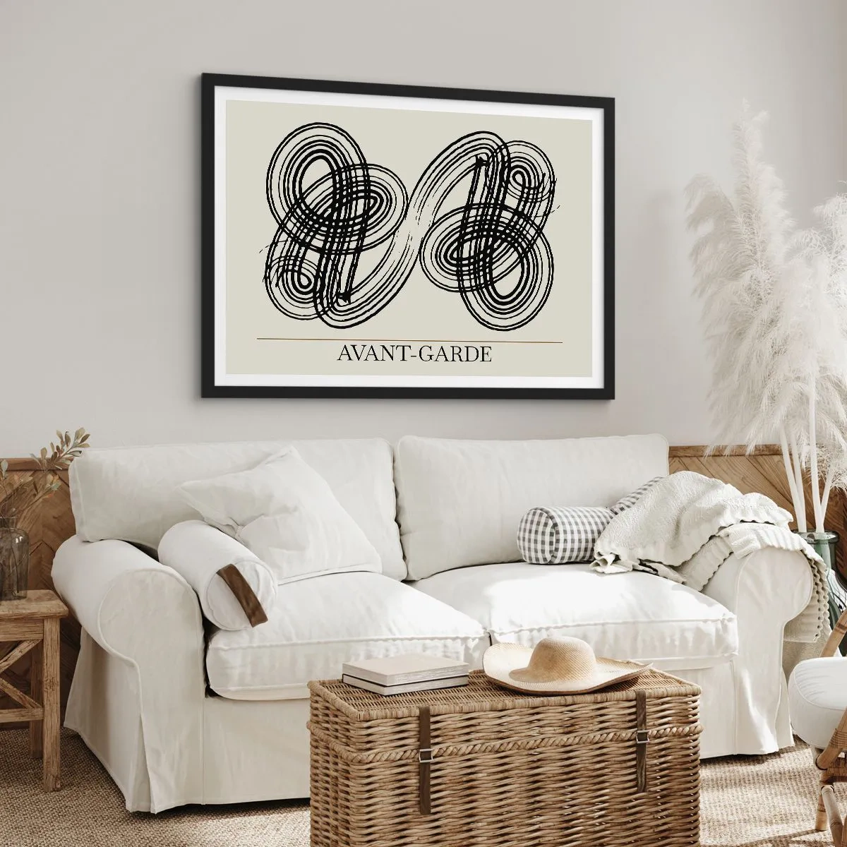 Poster în ramă neagră - A apărut spontan - 100x70 cm