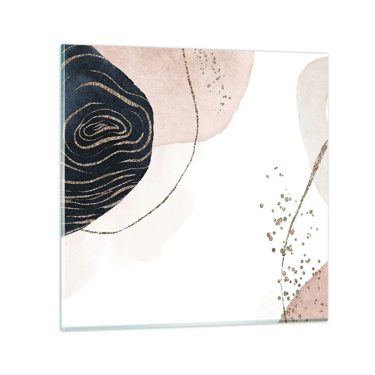 Tablou pe sticlă - Totul curge - 70x70 cm