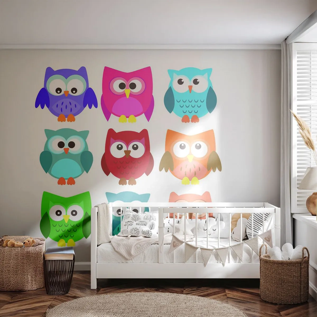 Tapet Standard Eco - Diferențele pot fi amuzante - Pentru copii, Bufniţă, Grafică - 200x140 cm
