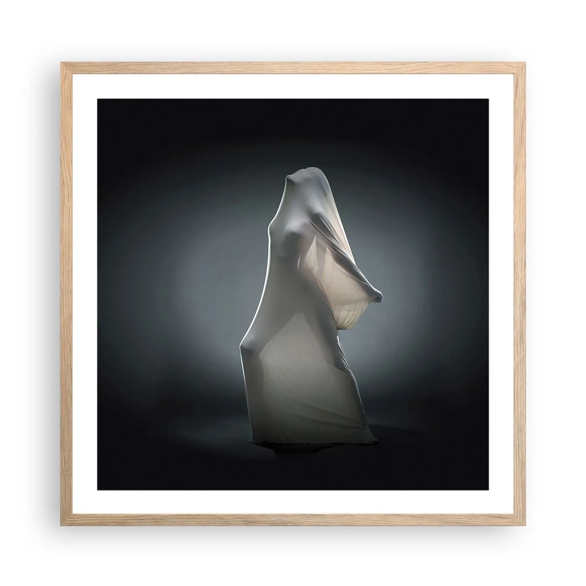 Poster în ramă de stejar deschis - Dorințe ascunse - 60x60 cm