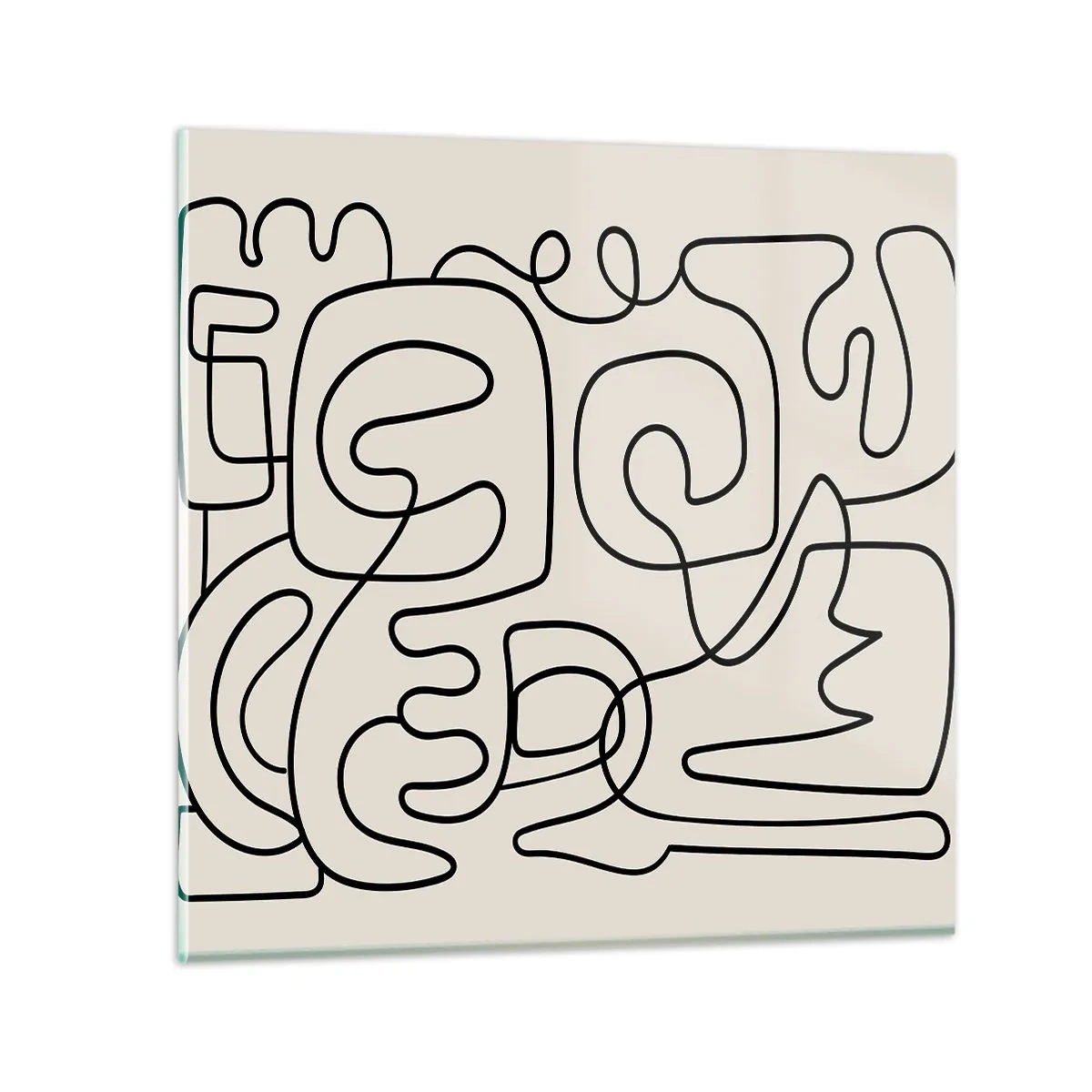 Tablou pe sticlă - Pe traseu - 30x30 cm