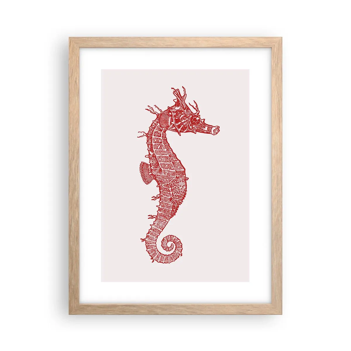 Poster în ramă de stejar deschis - Creatură complexă - 30x40 cm