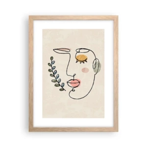 Poster în ramă de stejar deschis - Pacea regăsită - 30x40 cm