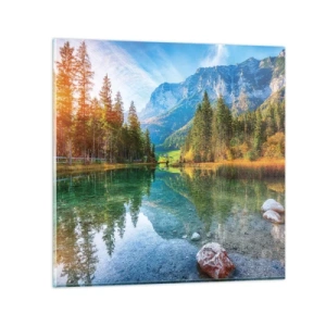 Tablou pe sticlă - Blândețea toamnei - 70x70 cm