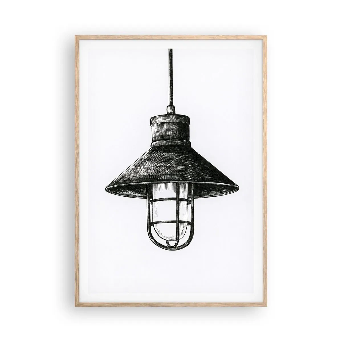 Poster în ramă de stejar deschis - Cu mulți ani în urmă... - 70x100 cm