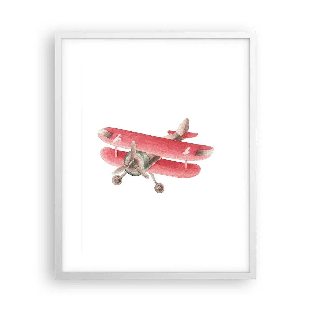 Poster în ramă albă - Gata pentru zboruri la mare înălțime - 40x50 cm