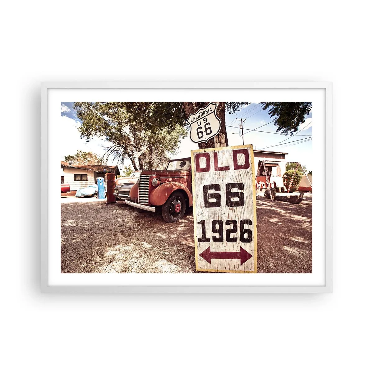 Poster în ramă albă - O legendă provincială americană - 70x50 cm