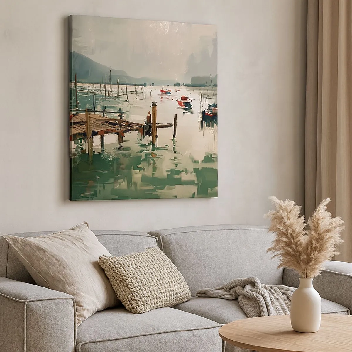 Tablou pe pânză - Scufundat în luna topită - 30x30 cm