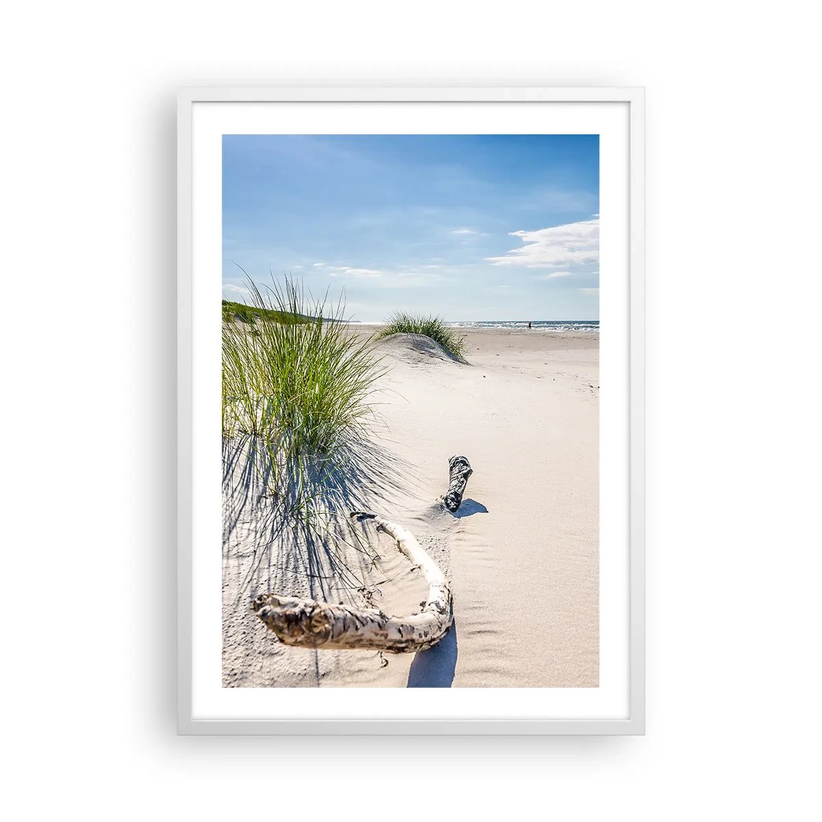 Poster în ramă albă - Cea mai frumoasă? Baltică - 50x70 cm
