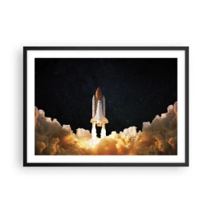 Poster în ramă neagră - Ad astra! - 70x50 cm