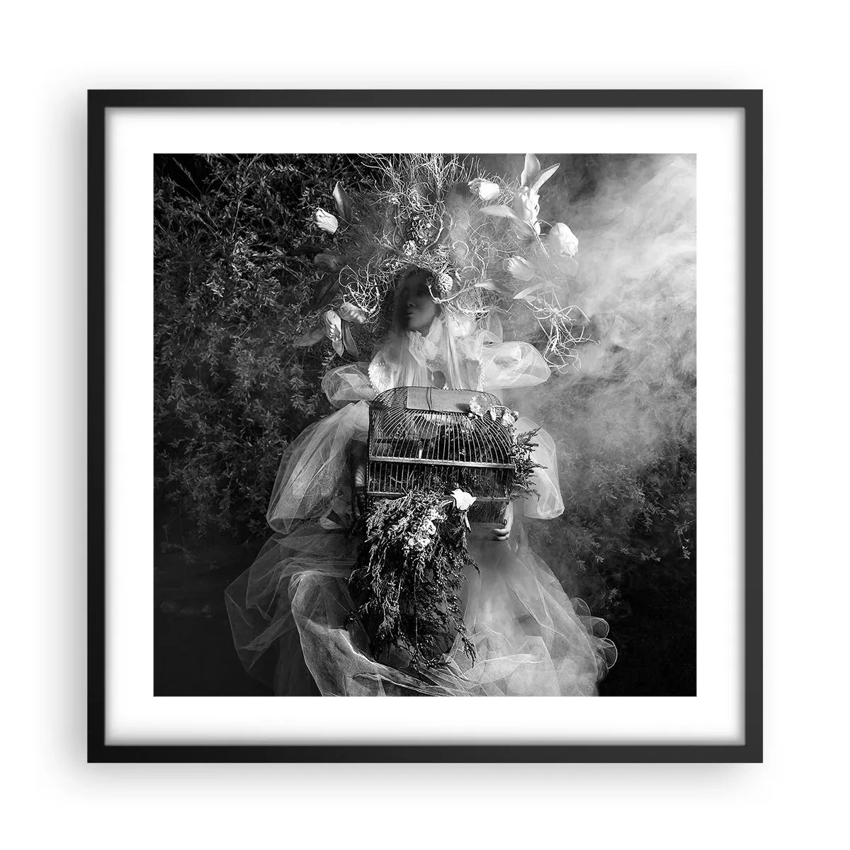 Poster în ramă neagră - Mama însăși - Natura - 50x50 cm