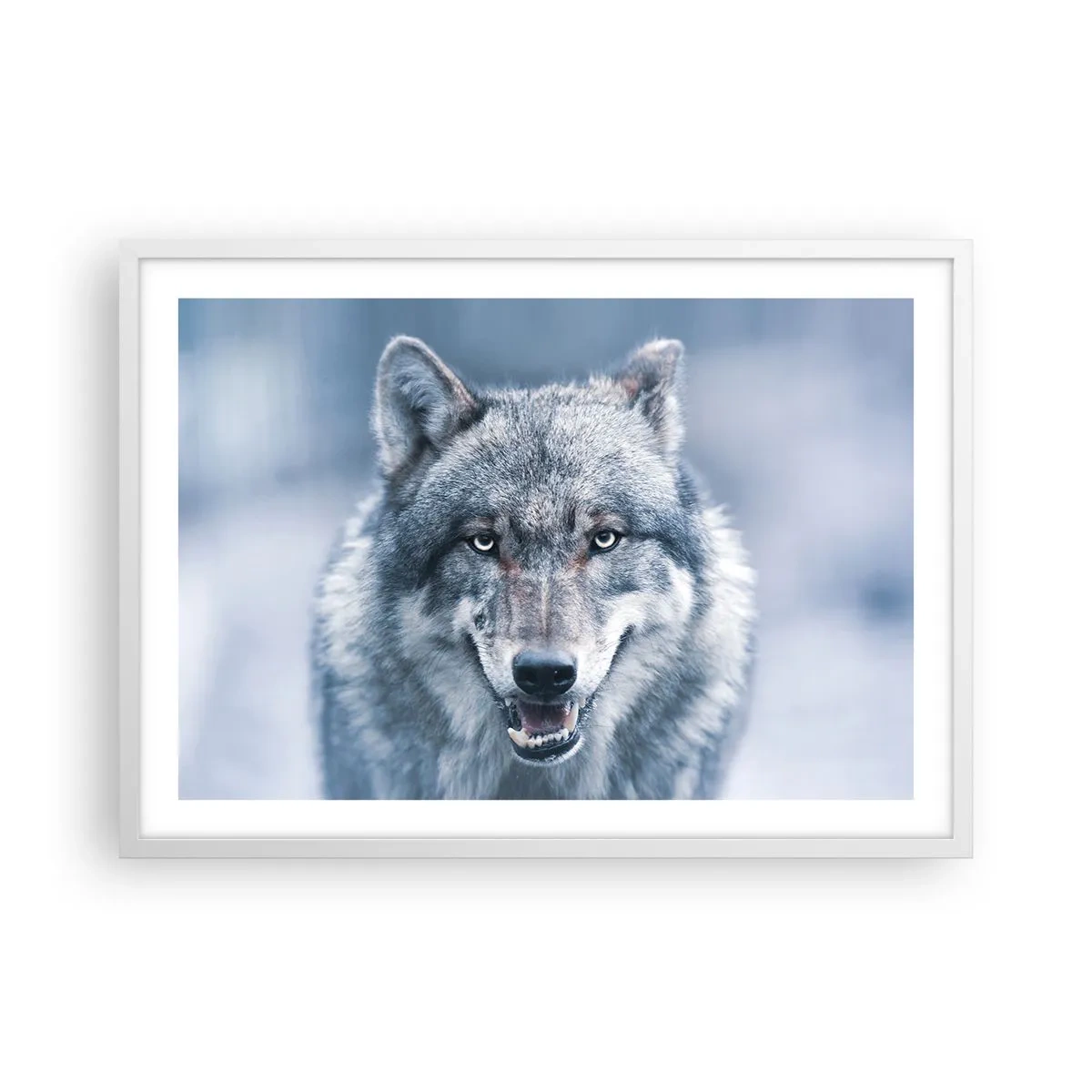 Poster în ramă albă - Accepți provocarea? - 70x50 cm