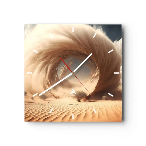 Ceas de perete - Ceas pe sticlă - Portal deschis - 40x40 cm