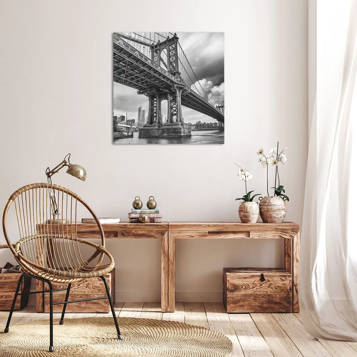 Tablou pe pânză - Spre inima orașului - 40x40 cm