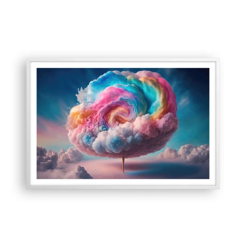 Poster în ramă albă - Visul unui parc de distracții - 91x61 cm