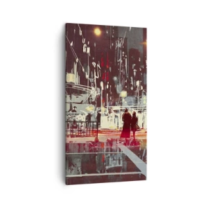 Tablou pe pânză - O trecere metropolitană - 45x80 cm