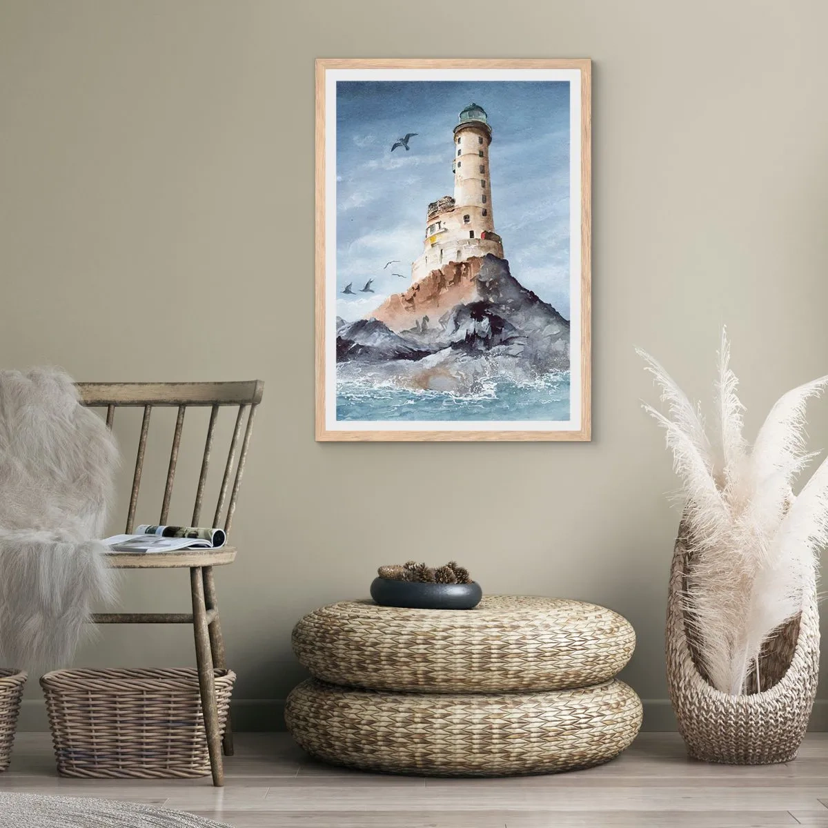 Poster în ramă de stejar deschis - Invincibil - 50x70 cm