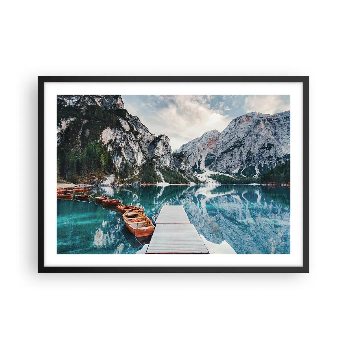Poster în ramă neagră - Îți vom arăta frumusețea - 70x50 cm