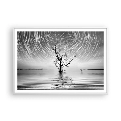 Poster în ramă albă - O simfonie a naturii - 100x70 cm