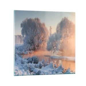 Tablou pe sticlă - Totul strălucește în cristal însorit - 30x30 cm