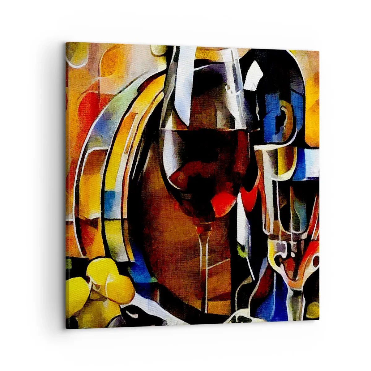 Tablou pe pânză - Și lumea devine mai colorată - 50x50 cm