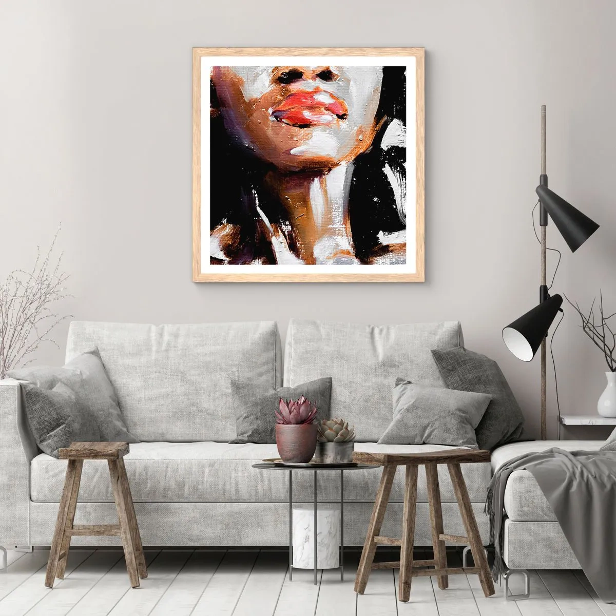 Poster în ramă de stejar deschis - Mândrie fără prejudecăți - 30x30 cm