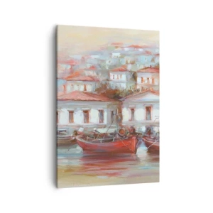 Tablou pe pânză - Orășel fericit - 50x70 cm